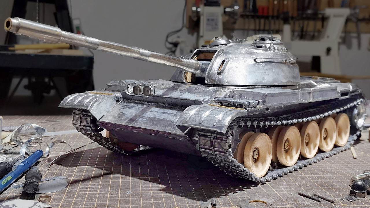 I built a realistic RC tank to scale | How to make T 54A Tank or 59 Tank