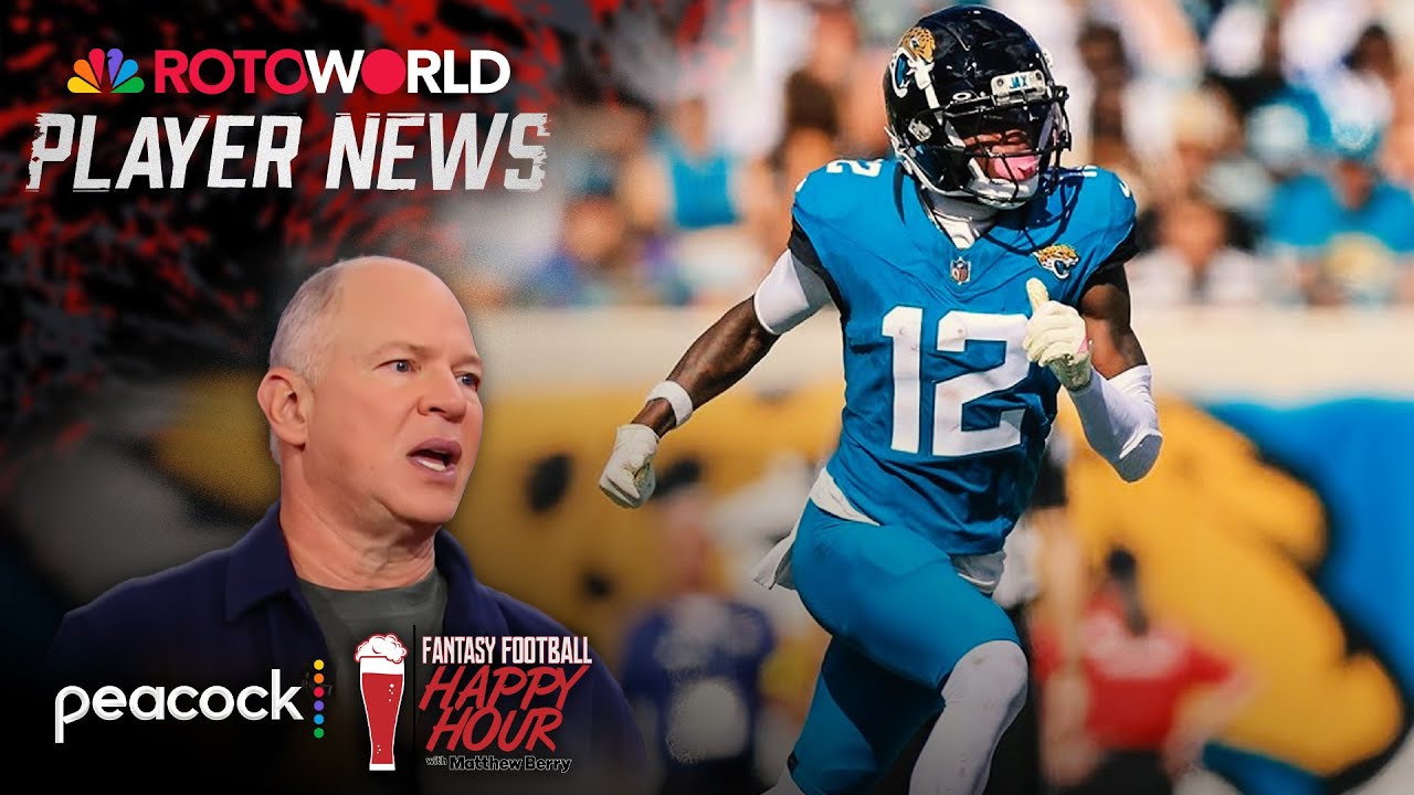 Impacts of Travis Hunter and Brian Thomas Jr. injuries | Fantasy Football Happy Hour | NFL on NBC