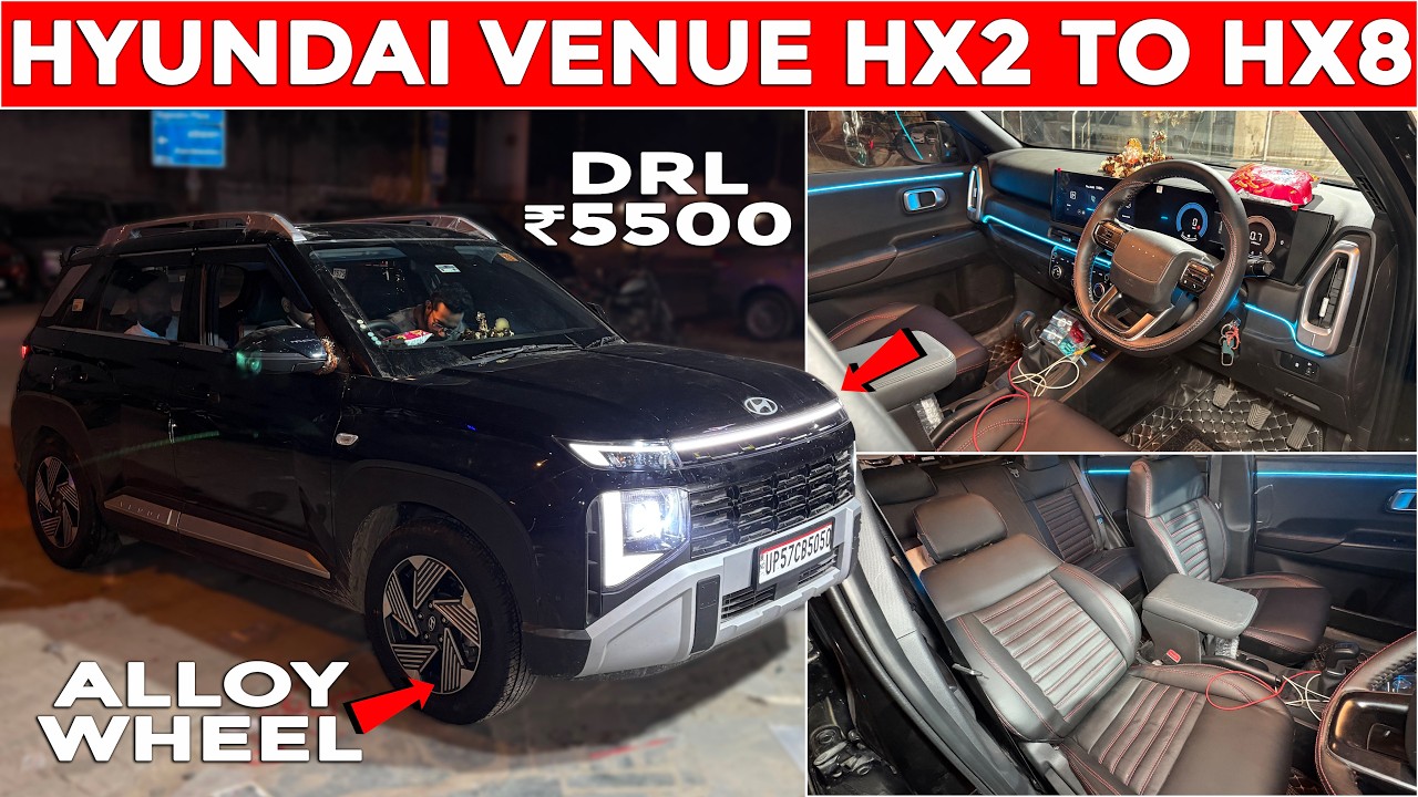 HX2 TO HX8✅ VENUE HX2 MODIFIED✅ HYUNDAI VENUE HX2 MODIFICATION WITH PRICE✅ VENUE HX5✅