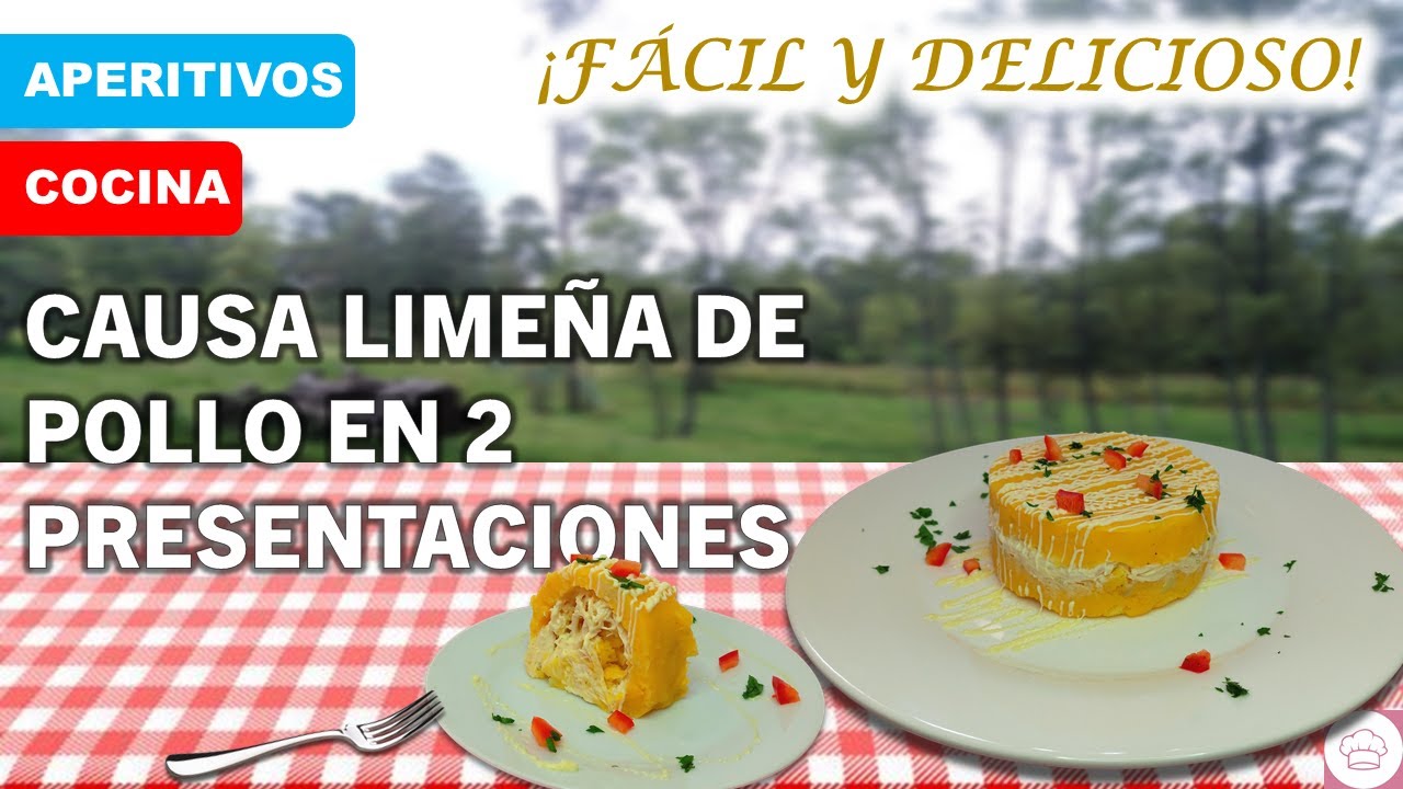 Deliciosa causa limeña de pollo enrollada y en molde - Cocina con Ysabel