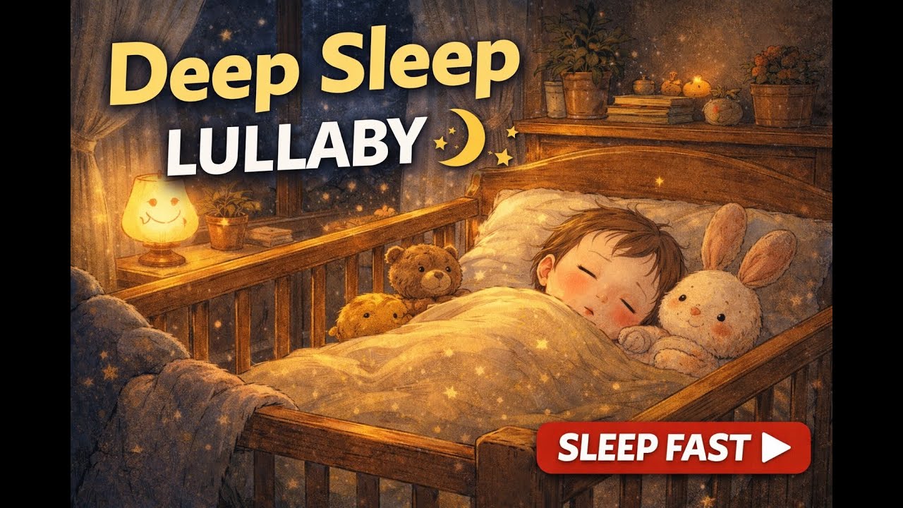 Baby Lullaby for Sleep 777🌙 | Rainy noise & Soft Music Box