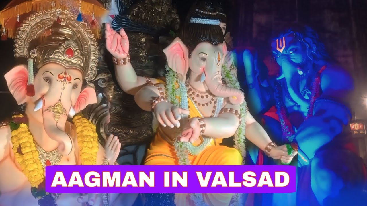 VALSAD GANPATI AAGMAN 30 AGUST | UNIQUE GANPATI AAGMAN 2024 | #ganpatiaagman2024