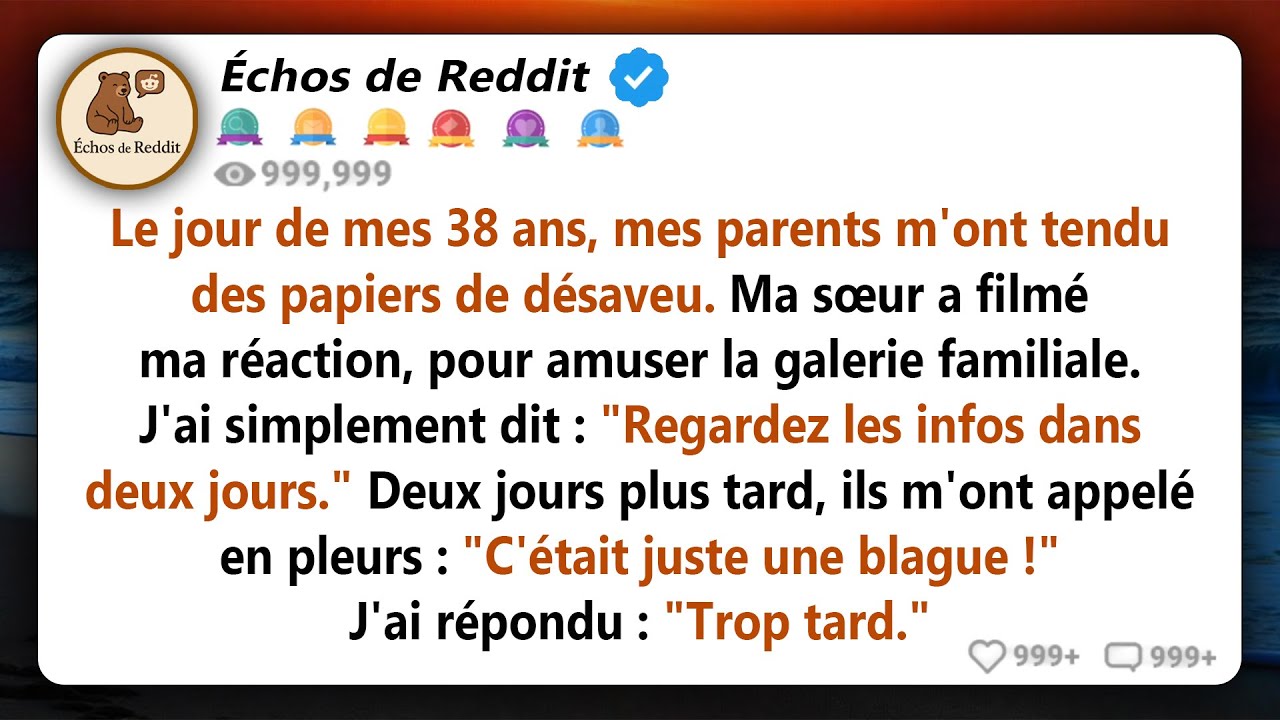 Le jour de mon anniversaire, mes parents m'ont renié - puis m'ont vu diriger une entreprise...