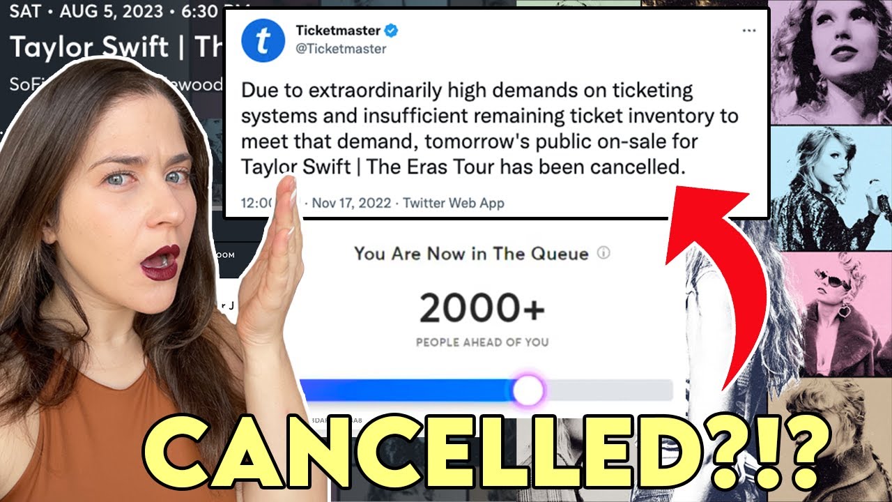 CANCELLED?? Ticketmaster Cancelled Taylor Swift Tour General Public Sale WTF