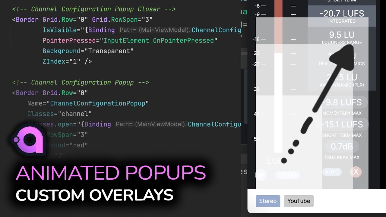 009. Avalonia UI - Animated Popups Custom Overlays