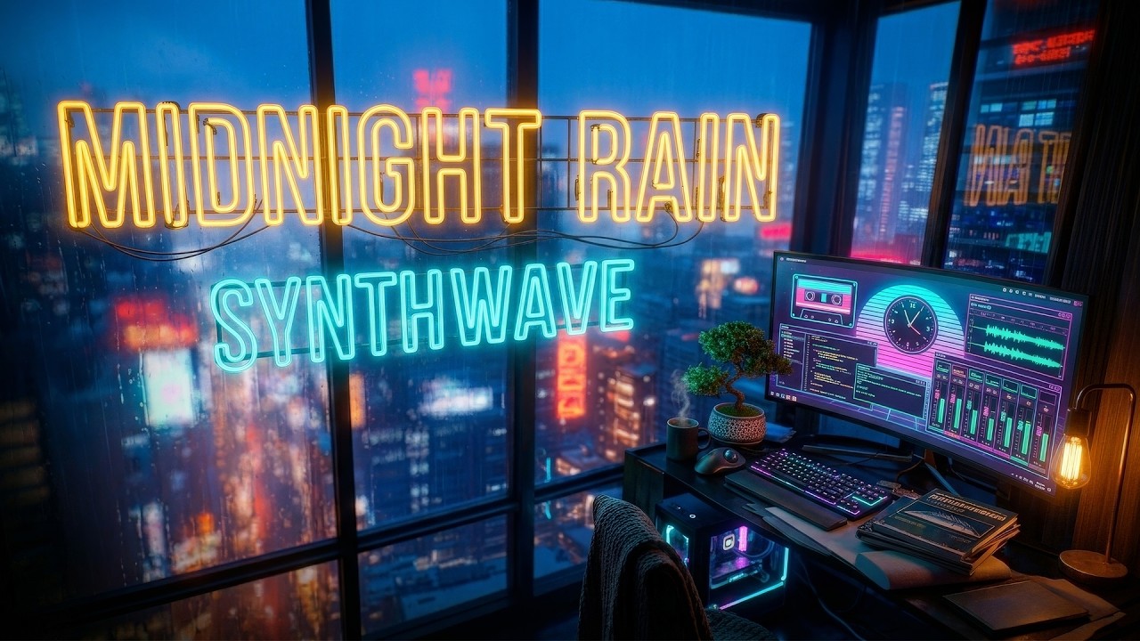 Rainy Night Synthwave | The Perfect Coding Study Mix