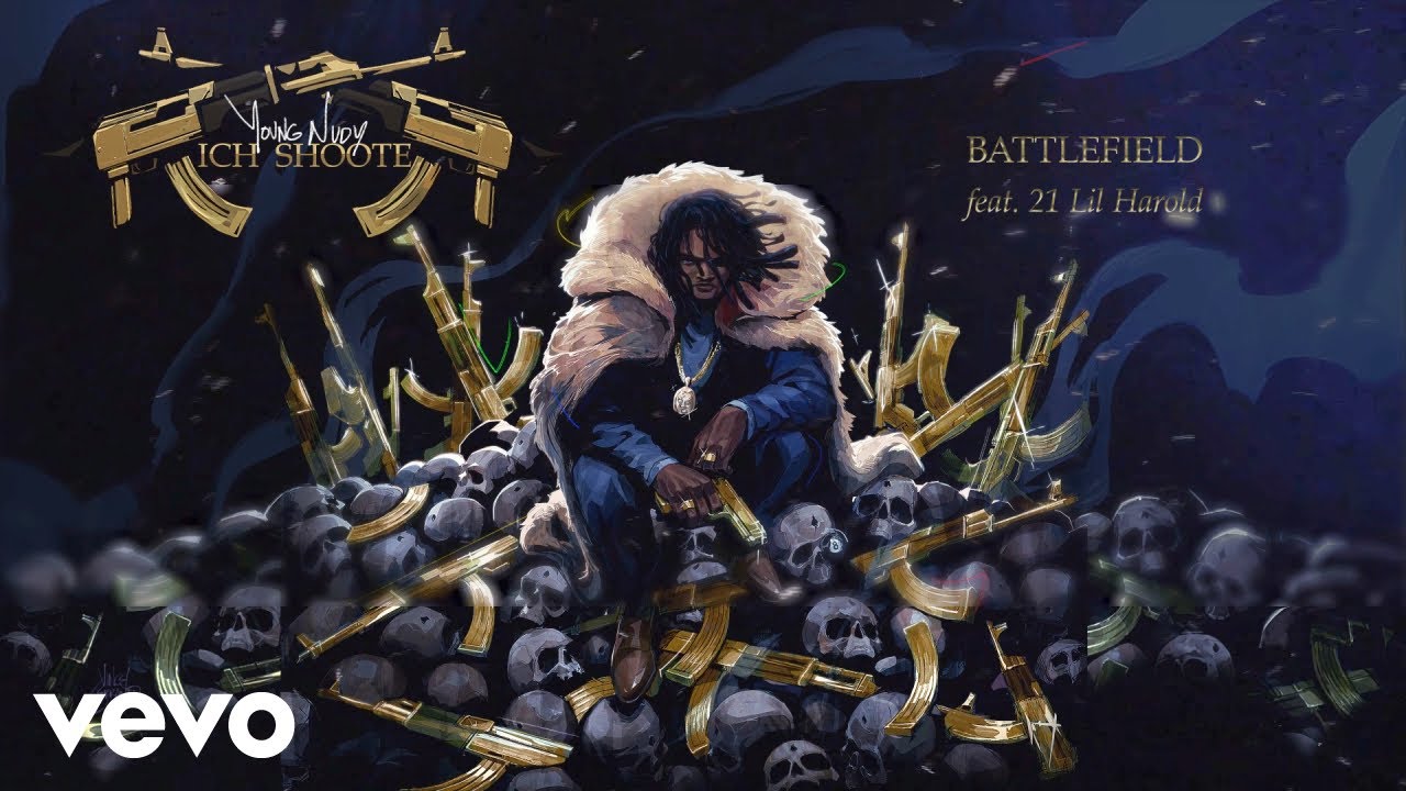 Young Nudy - Battlefield (Visualizer) ft. 21 Lil Harold
