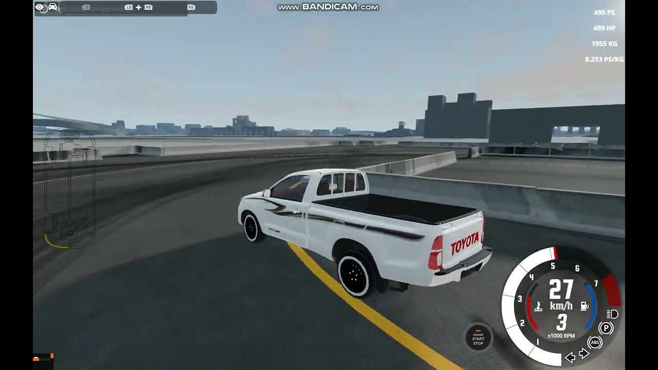 Hilux Habibi V8 Spinning In Beamng Drive For @Kyle-u7m3p