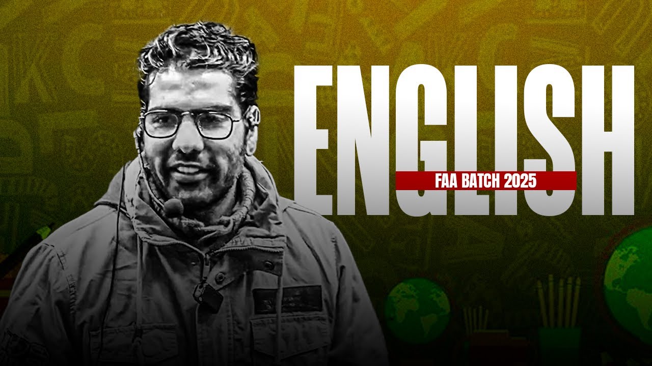 English Class | Fresh FAA Batch 2025 | Mr Ali Sir | Ignited Minds