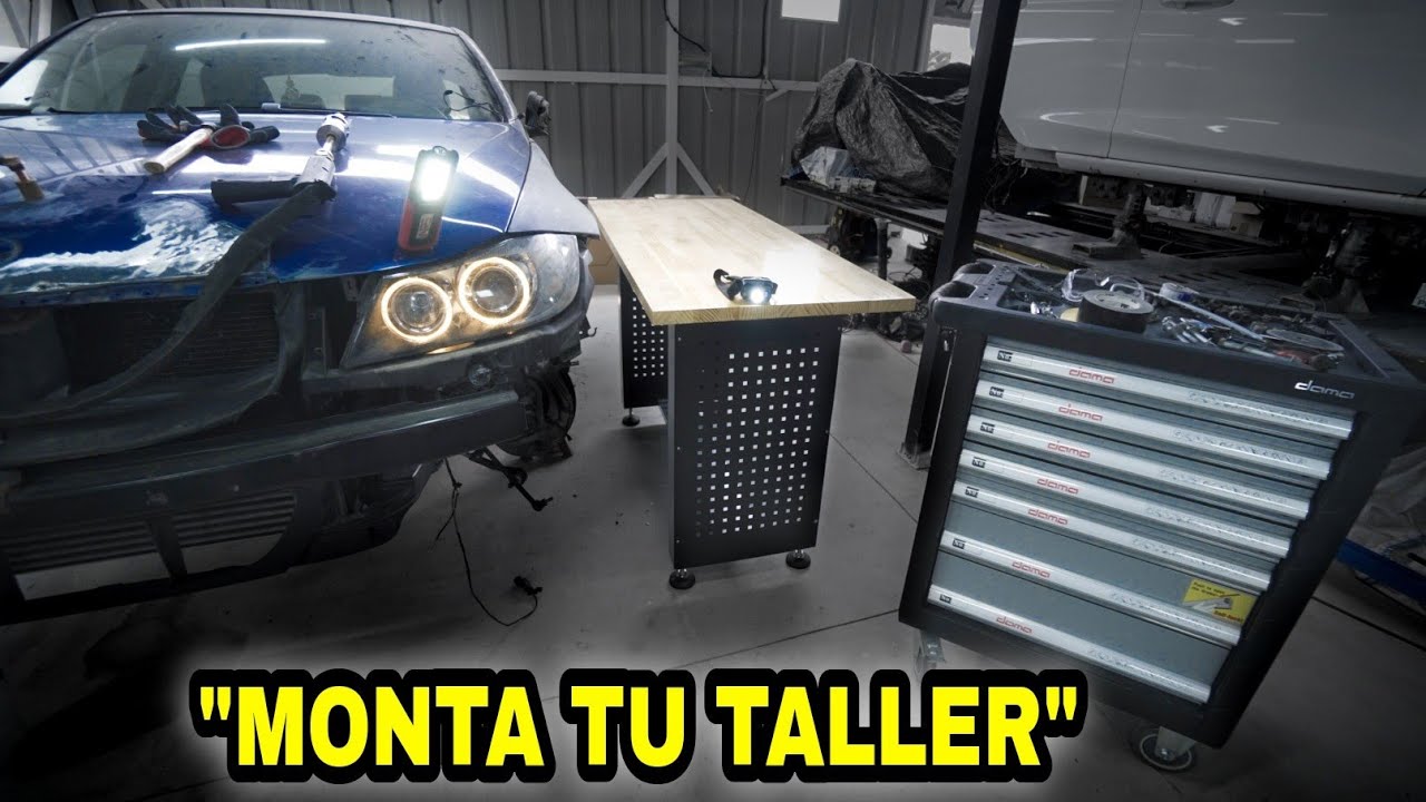 ✅Equipamos Nuestro Nuevo TALLER | MichaelMotors & Suministros DAMA | Carro + Banco + Iluminación