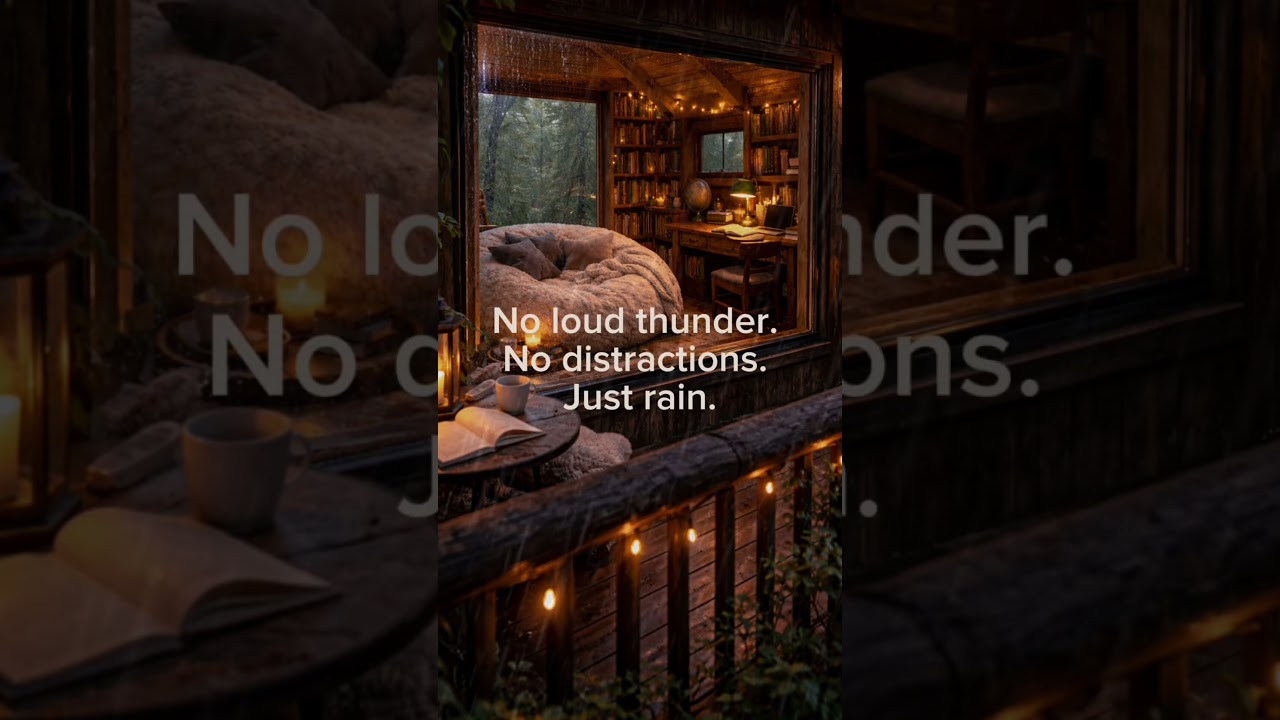 Perfect background sound for studying or reading (no sudden noises 🤍)