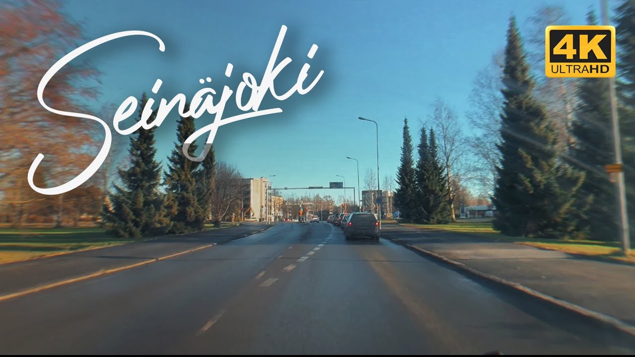 Sein&auml;joki 4K | Morning Drive | Roads of Finland