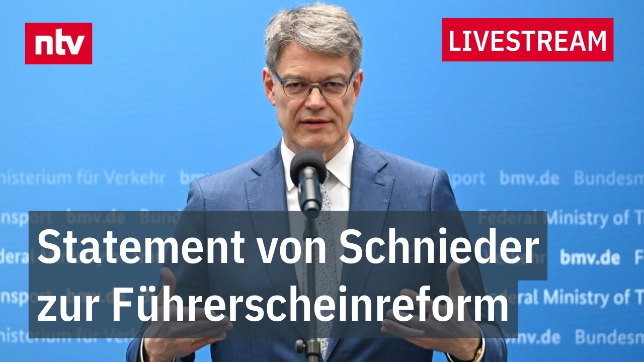 LIVE: Statement von Bundesverkehrsminister Schnieder zur Führerscheinreform