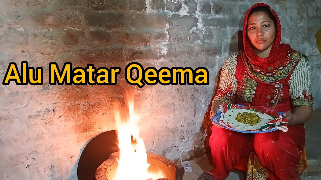 Aj bnaya Bht hi mazy ka Alu Matar Qeema ||