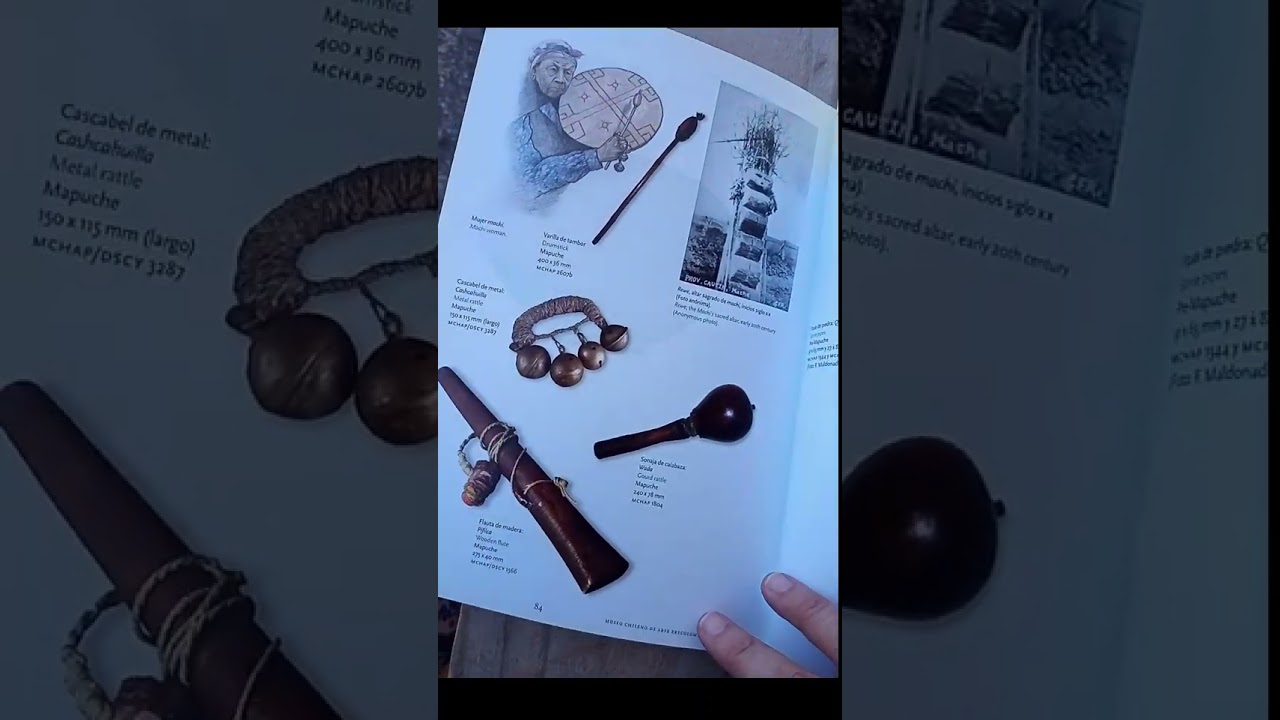 El Kultrún Mapuche usado por un Machi Colección Museo de Arte Precolombino 