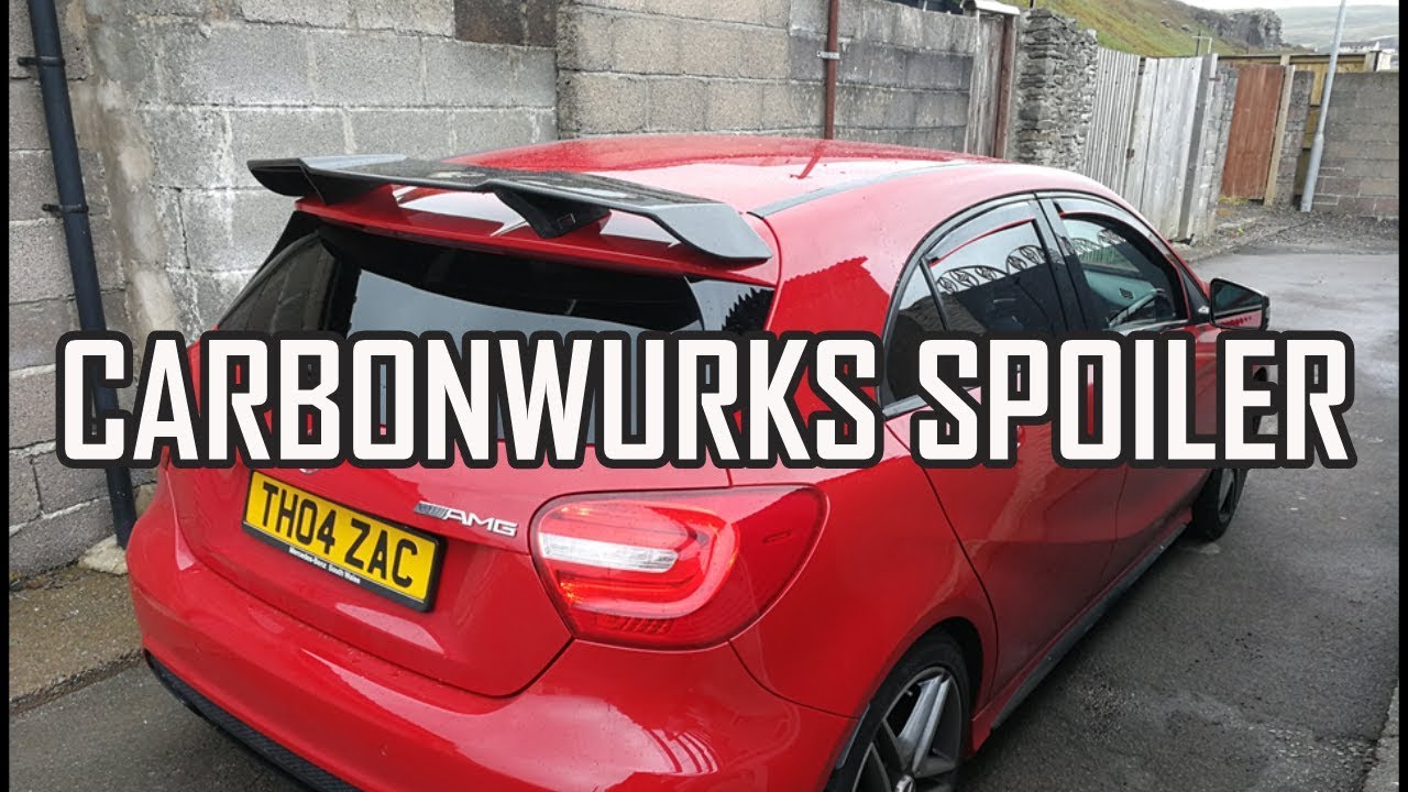 A45 AMG Wing. Carbon wurx spoiler install