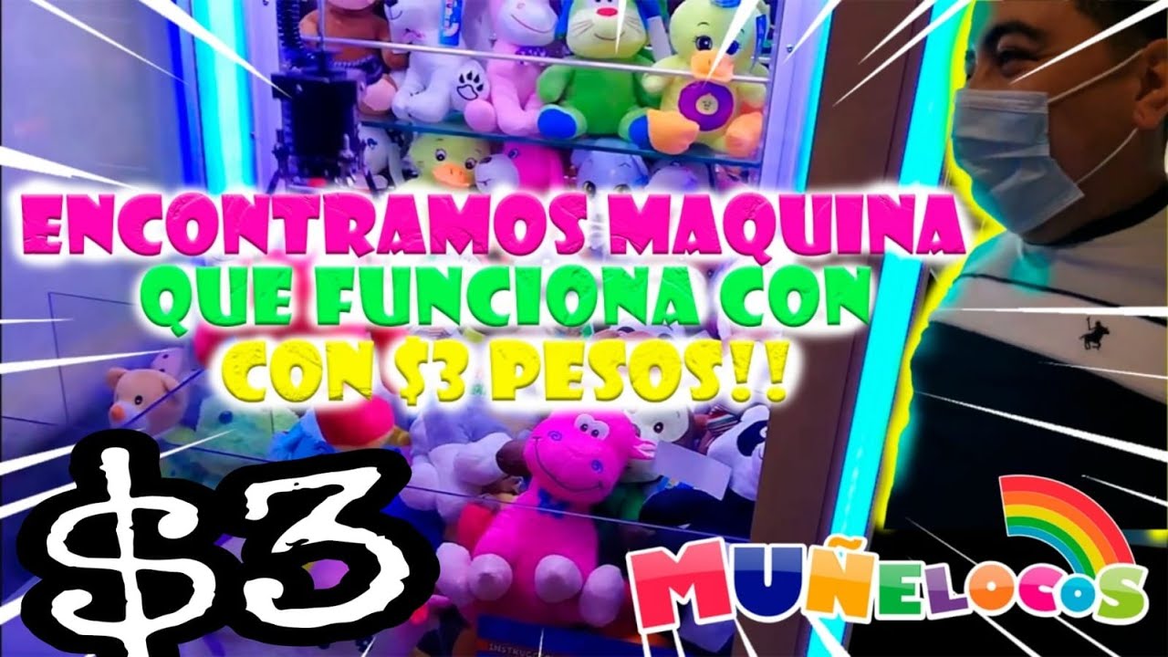 ✅Maquina de $3 PESOS ✅Cazando MUÑELOCOS en maquinas de garra✅ Desafiando a la garra✅