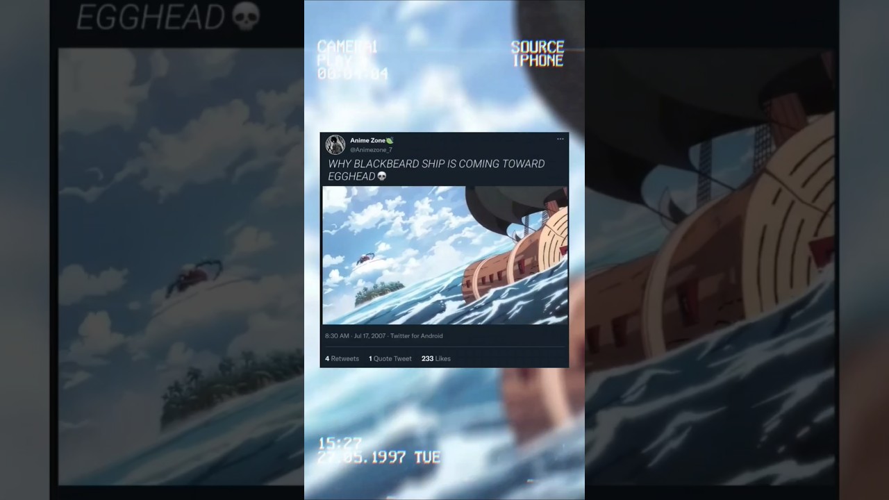 Why Blackbeard ship Approaching egghead #shorts #onepiece #blackbeard #egghead