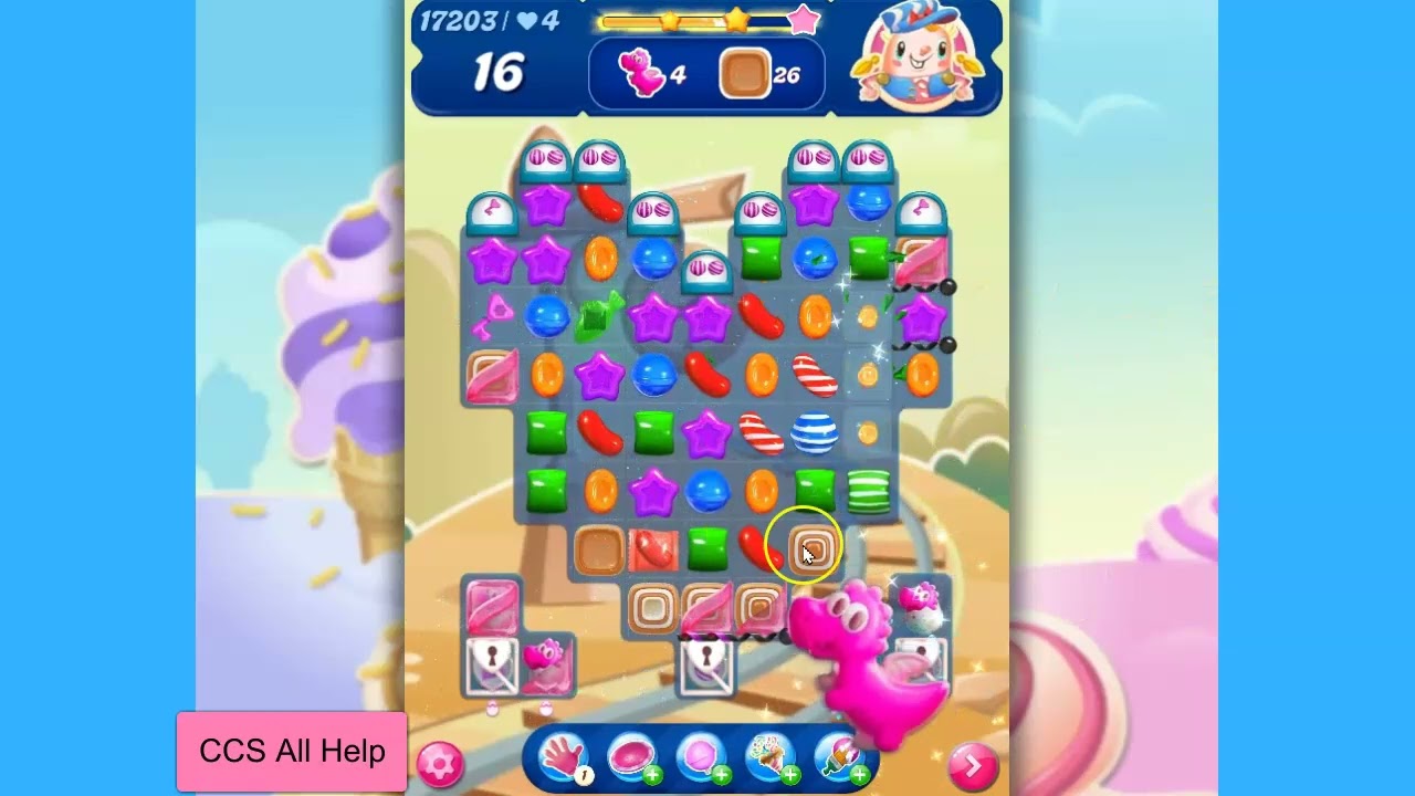Candy Crush Saga Level 17203 NO BOOSTERS Cookie