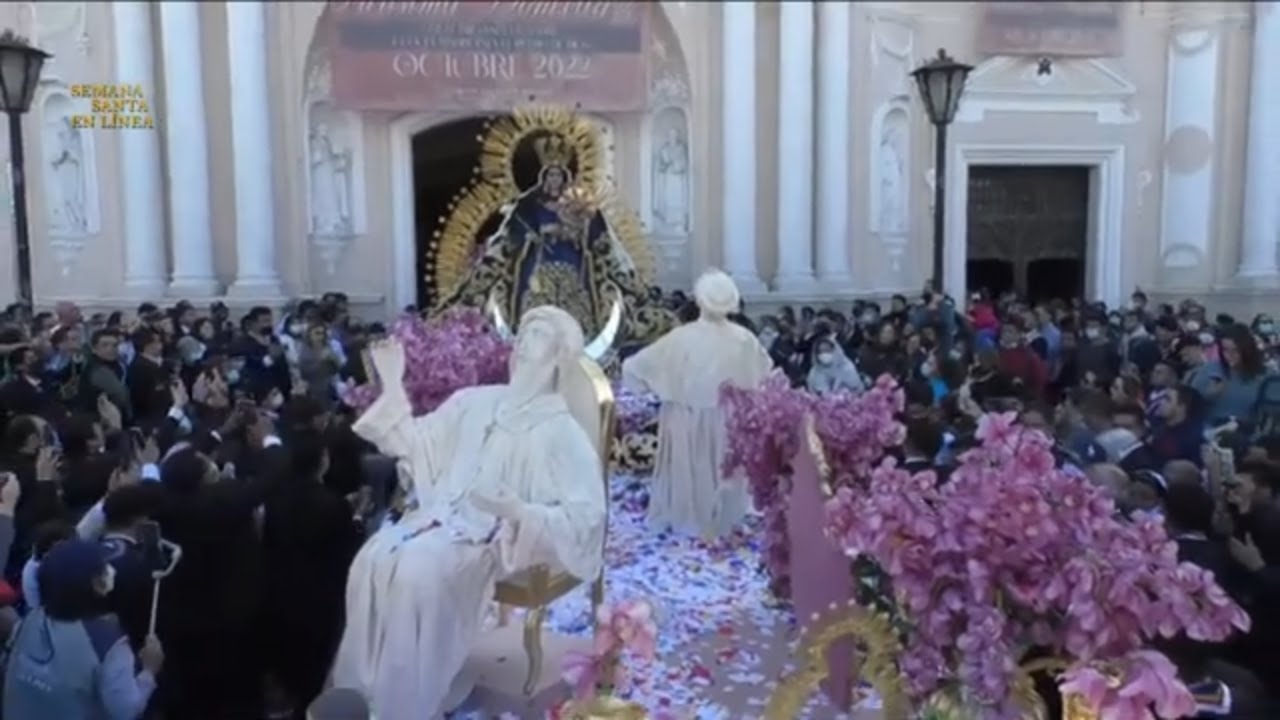 VIRGEN DEL ROSARIO Entrada Templo de Santo Domingo 30-10-2022