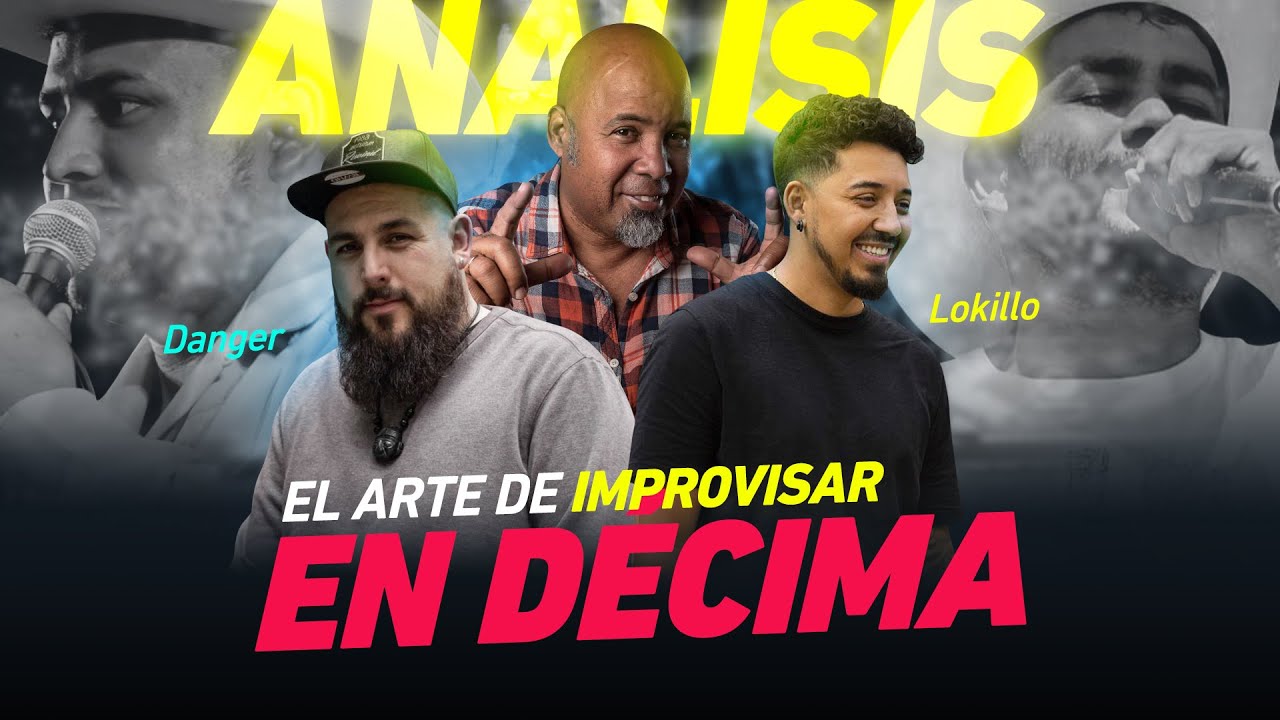 LOKILLO, DANGER Y EL MAESTRO ALEXIS DIAZ IMPROVISANDO EN DÉCIMA ESPINELA