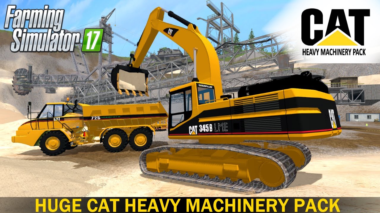 Farming Simulator 17 HUGE CAT HEAVY MACHINERY PACK