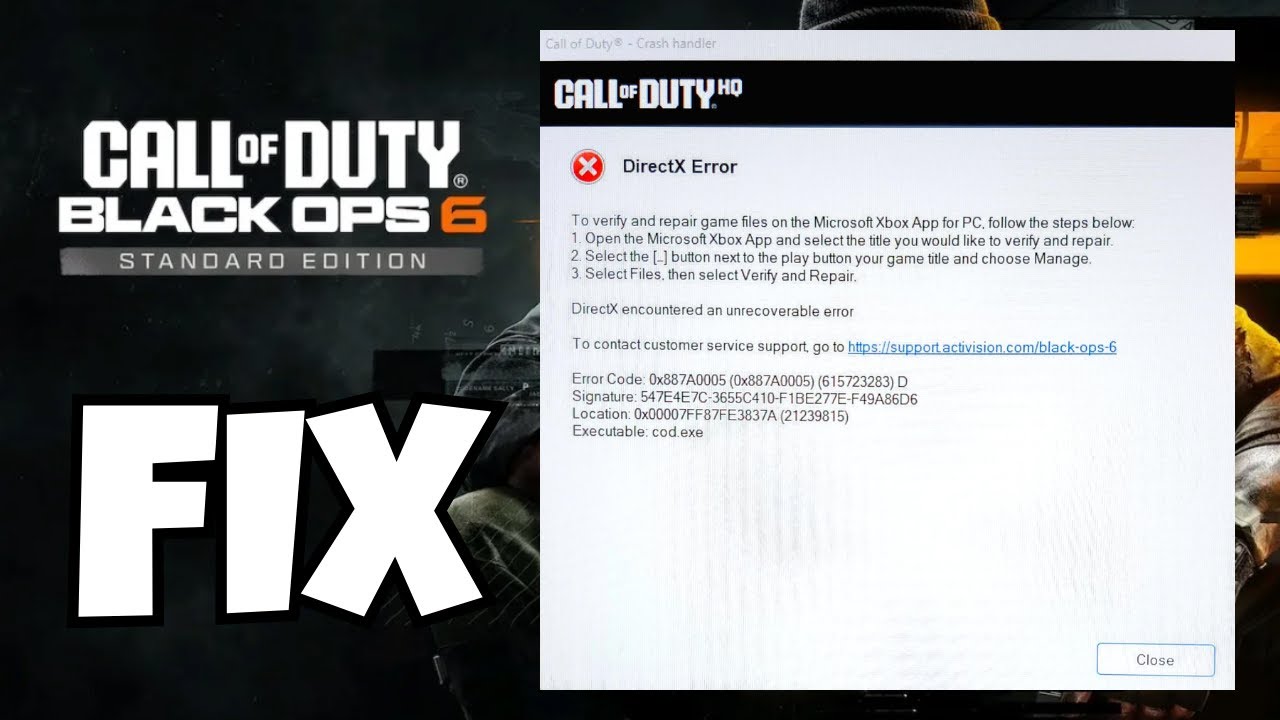 Fix Black Ops 6 DirectX Crash &ndash; Best Solutions for PC | Fix BO6 DirectX Error