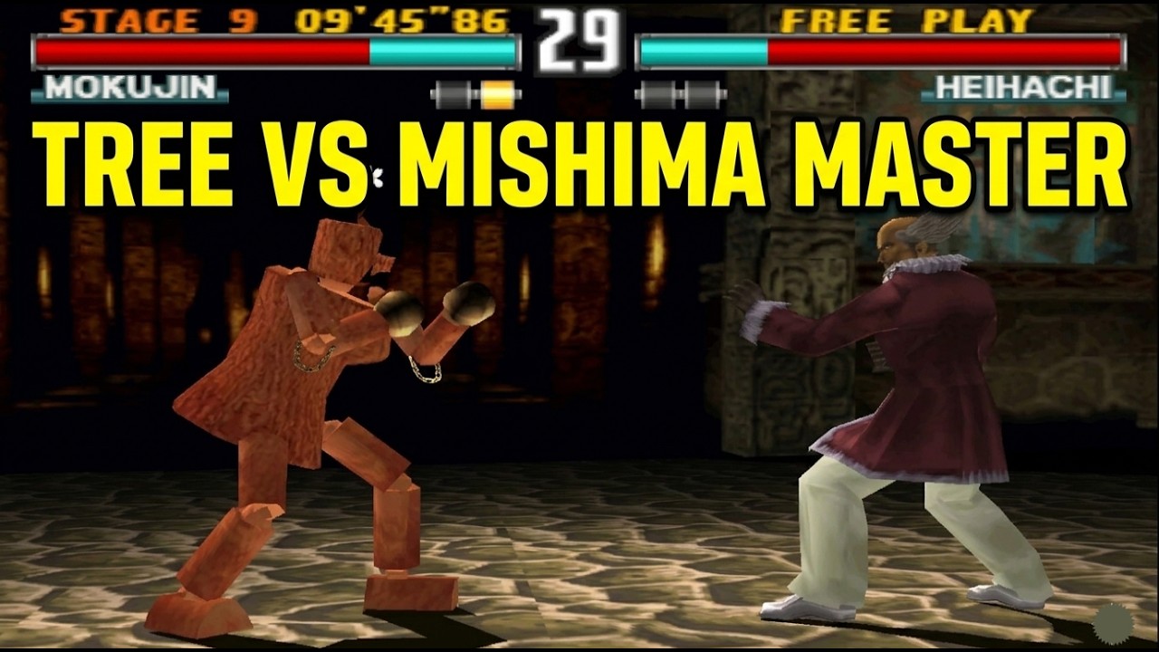 Tekken 3: Мокуджин против Хейхати – EPIC Tree против битвы мастеров Мисимы [4K]