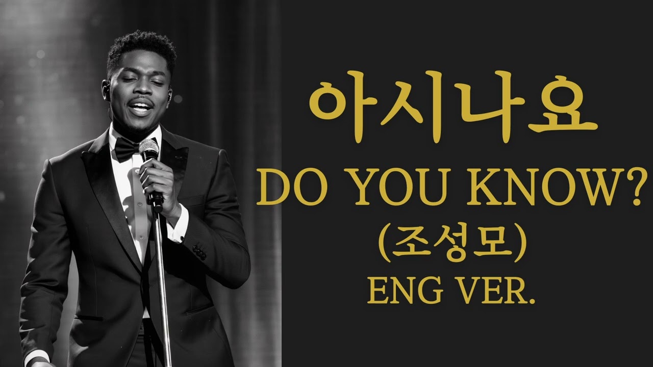 아시나요 (English Ver.) – 조성모 | Melancholic Jazz Ballad | Deep Emotional Cover | 영어 커버