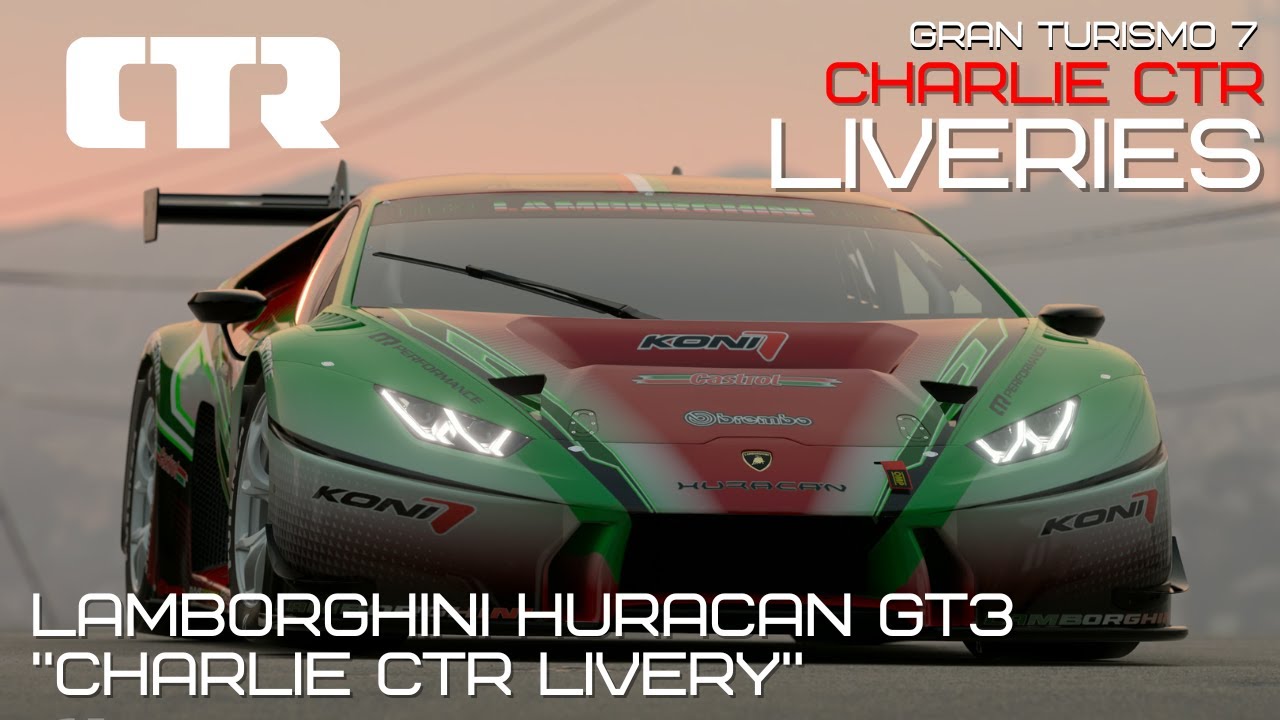 Gran Turismo 7 - Lamborghini Huracan GT3 - Charlie CTR Livery