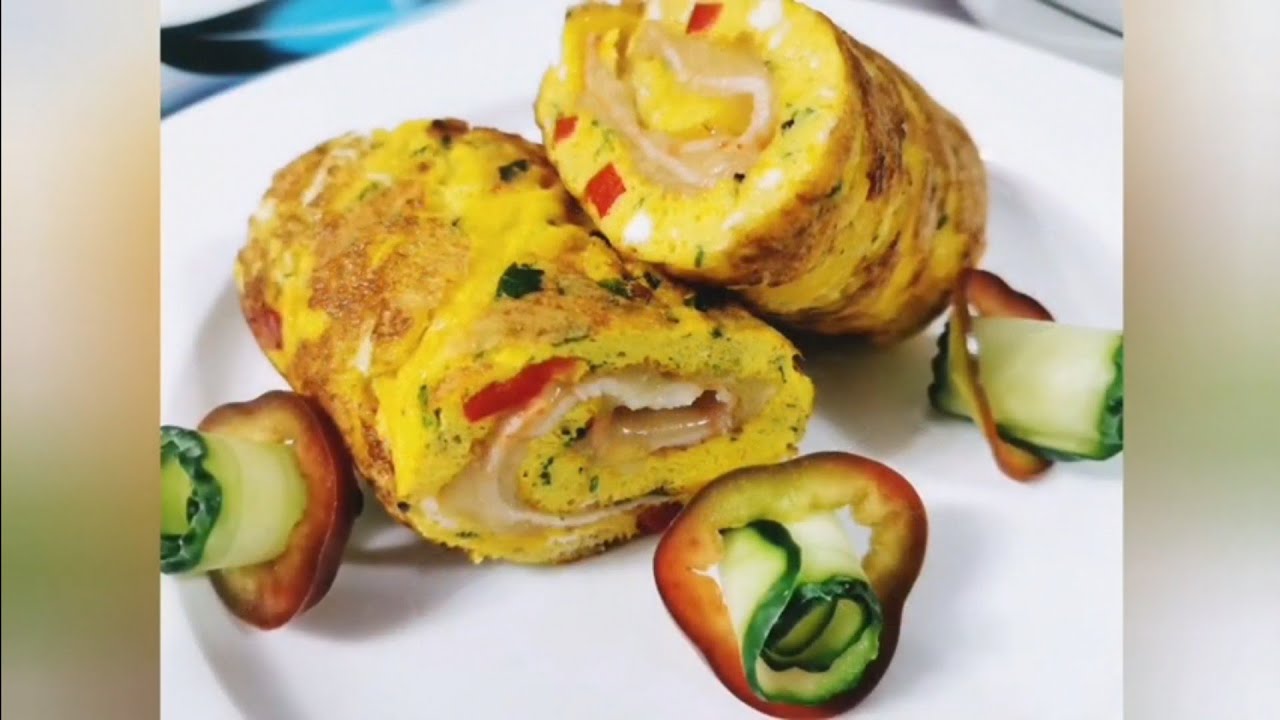 Omleta rulata - cu Șuncă și Cașcaval || Ce mâncăm astăzi!?