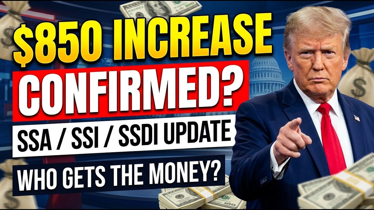 $850 Increase for Social Security Recipients | SSA, SSI, SSDI Update