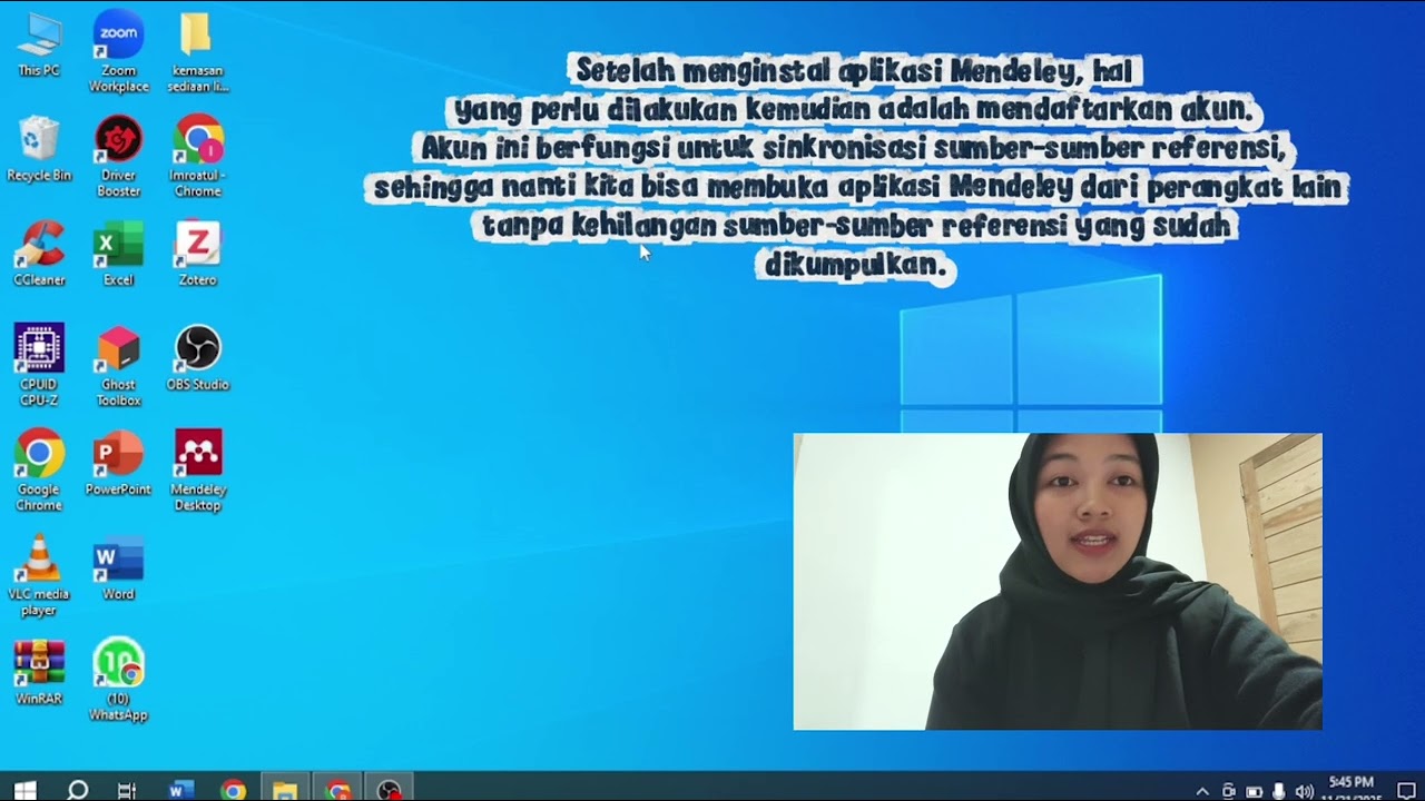  Tutorial download, daftar, sambung ke word, membuat sitasi dan daftar pustaka dari Mendeley dekstop