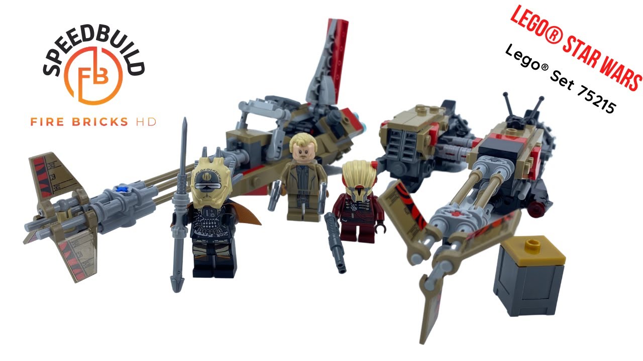 LEGO&reg; Star Wars Cloud Rider Swoop Bikes 75215 Lego Speed Build Review