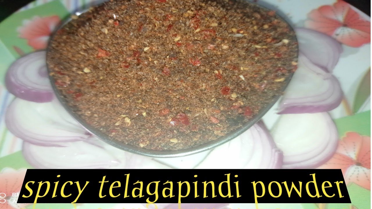 👍Very healthy and tasty SPICY TELAGAPINDI POWDER, so simple,tasty/Medha's all in one 😋