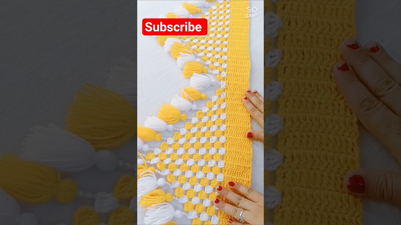 beautiful and easy toran design #shortsyoutube #trending #crochet #craft #shorts #youtube #new #diy