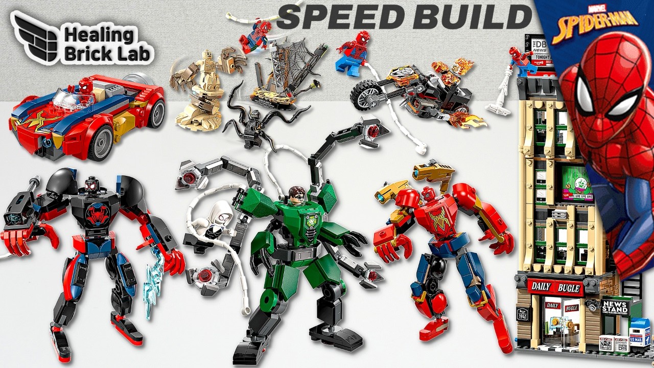 LEGO Spider-Man 2026 January Sets Speed Build Compilation