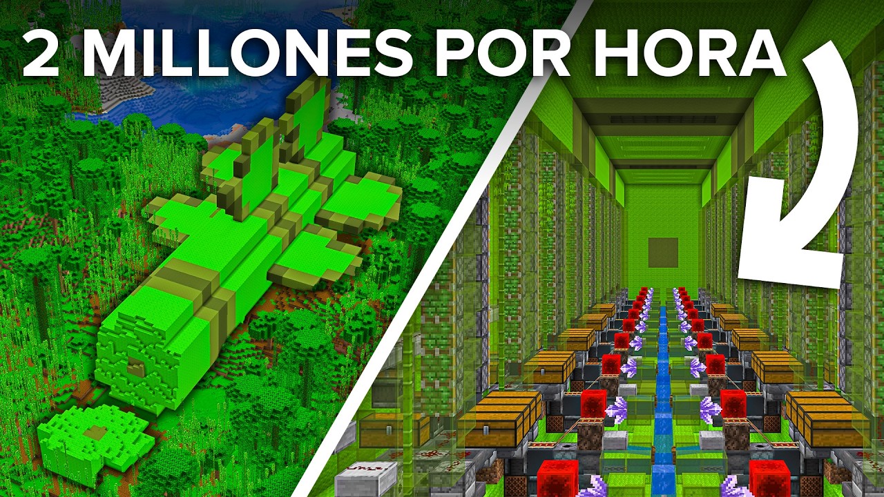 Construimos La Granja de Bambú MÁS PODEROSA en Minecraft