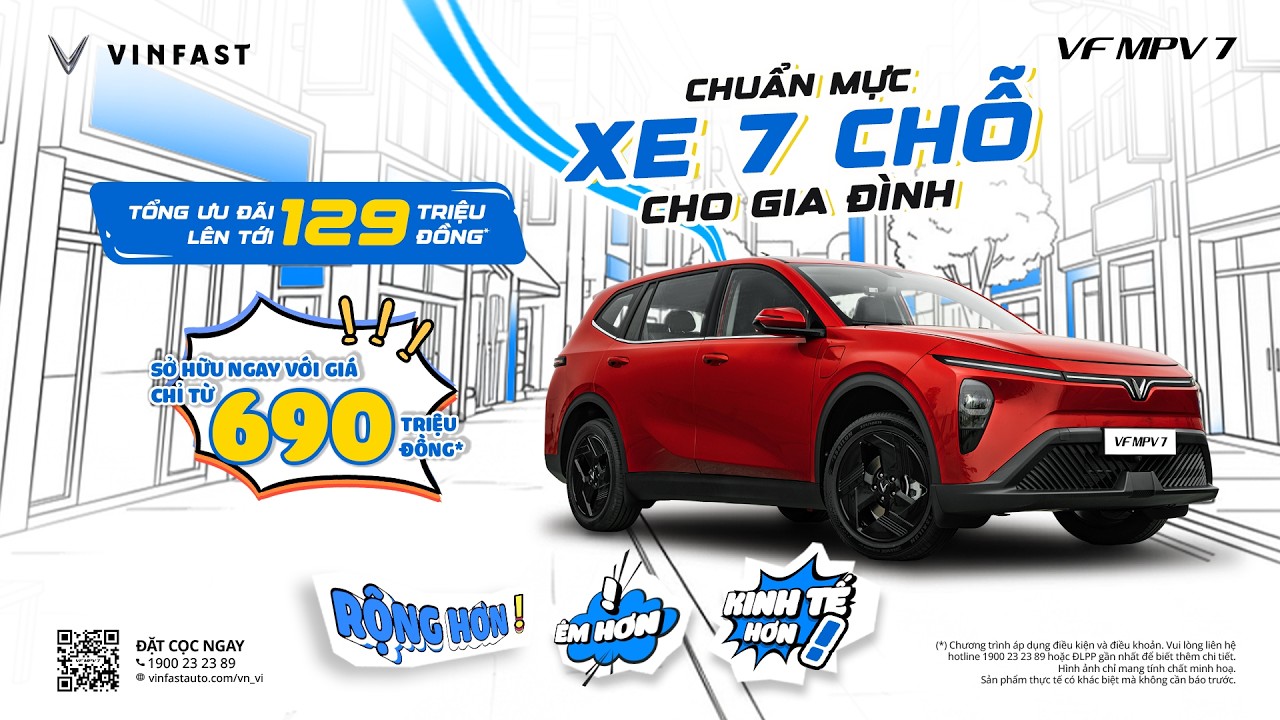 VF MPV 7 - GỌN CHI PH&Iacute;. VỮNG GI&Aacute; TRỊ. ĐẠI GIA Đ&Igrave;NH TRỌN VẸN MỌI H&Agrave;NH TR&Igrave;NH