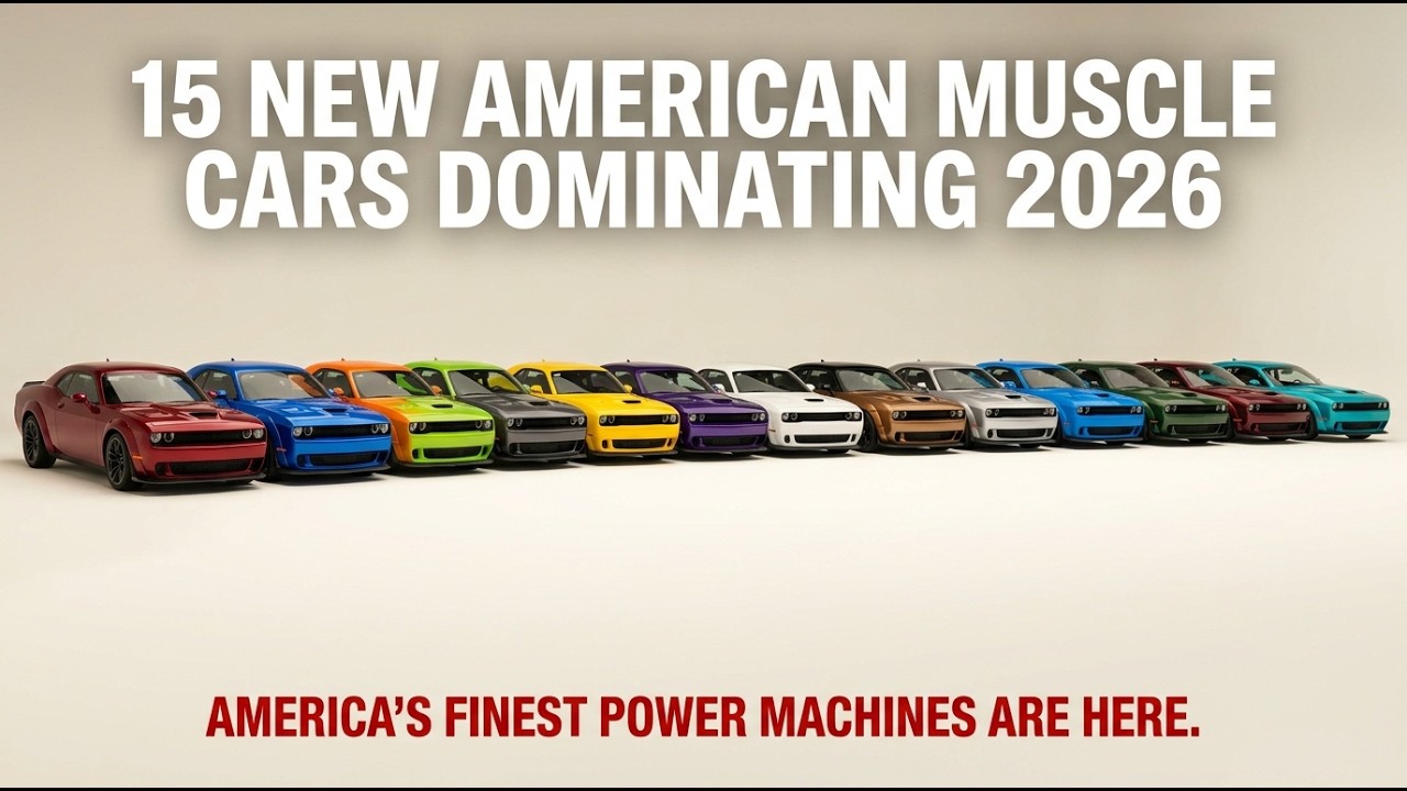 15 New American Muscle Cars That Will Dominate the Roads in 2026! | America&rsquo;s Finest Power Machines!