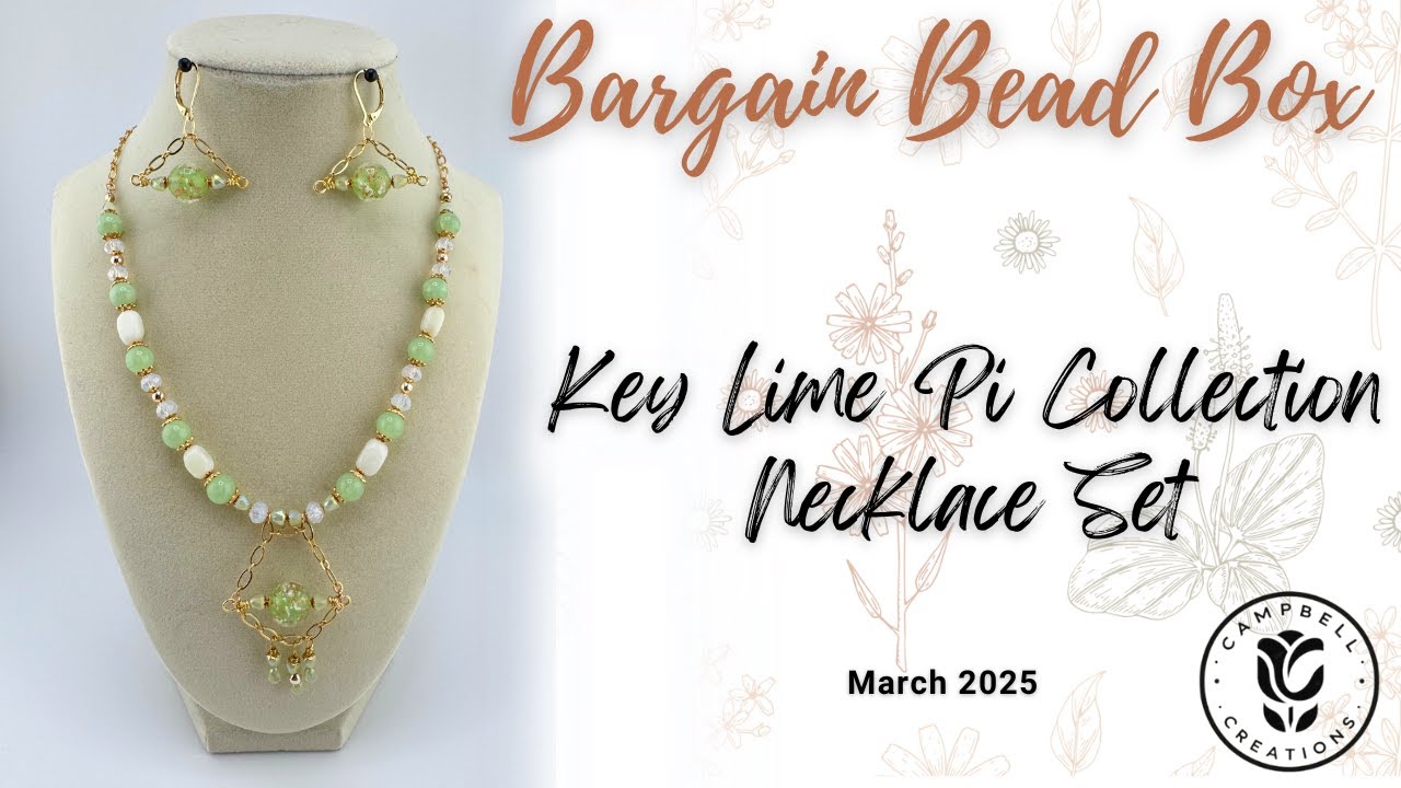 Bargain Bead Box | March 2025 | Key Lime Pi Necklace Set