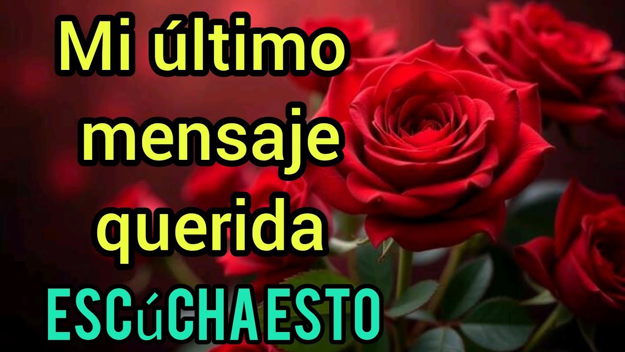 HOLA CARIÑO  SÉ QUE QUERIAS ESCUCHAR ESTO YA ES HORA ESCÚCHALO HASTA EL FINAL AMOR DE MI VIDA 💖 