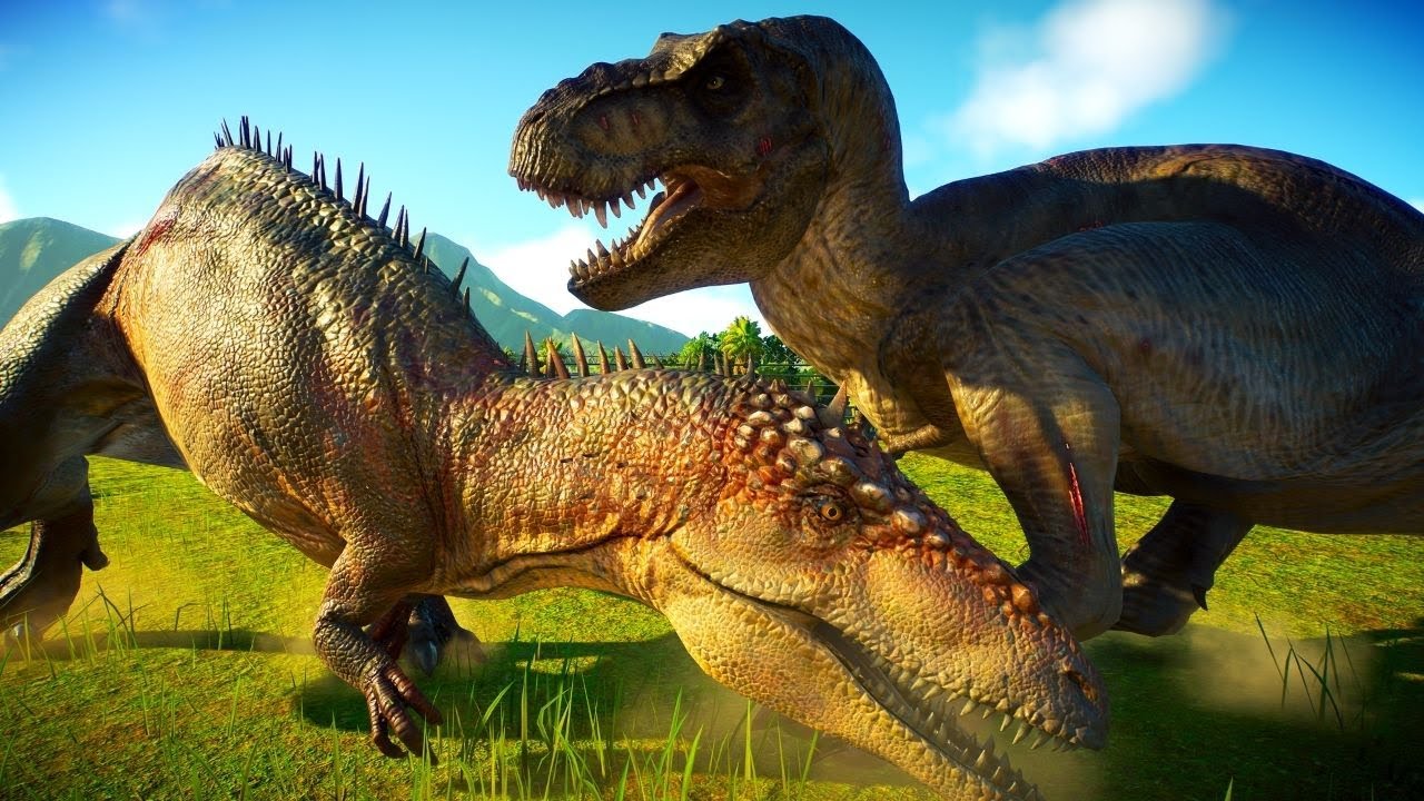 【恐竜の戦い】ティラノサウルス対カルカロドントサウルス【ジュラシックワールドエボリューション2】/Tyrannosaurus vs Carcharodontosaurus