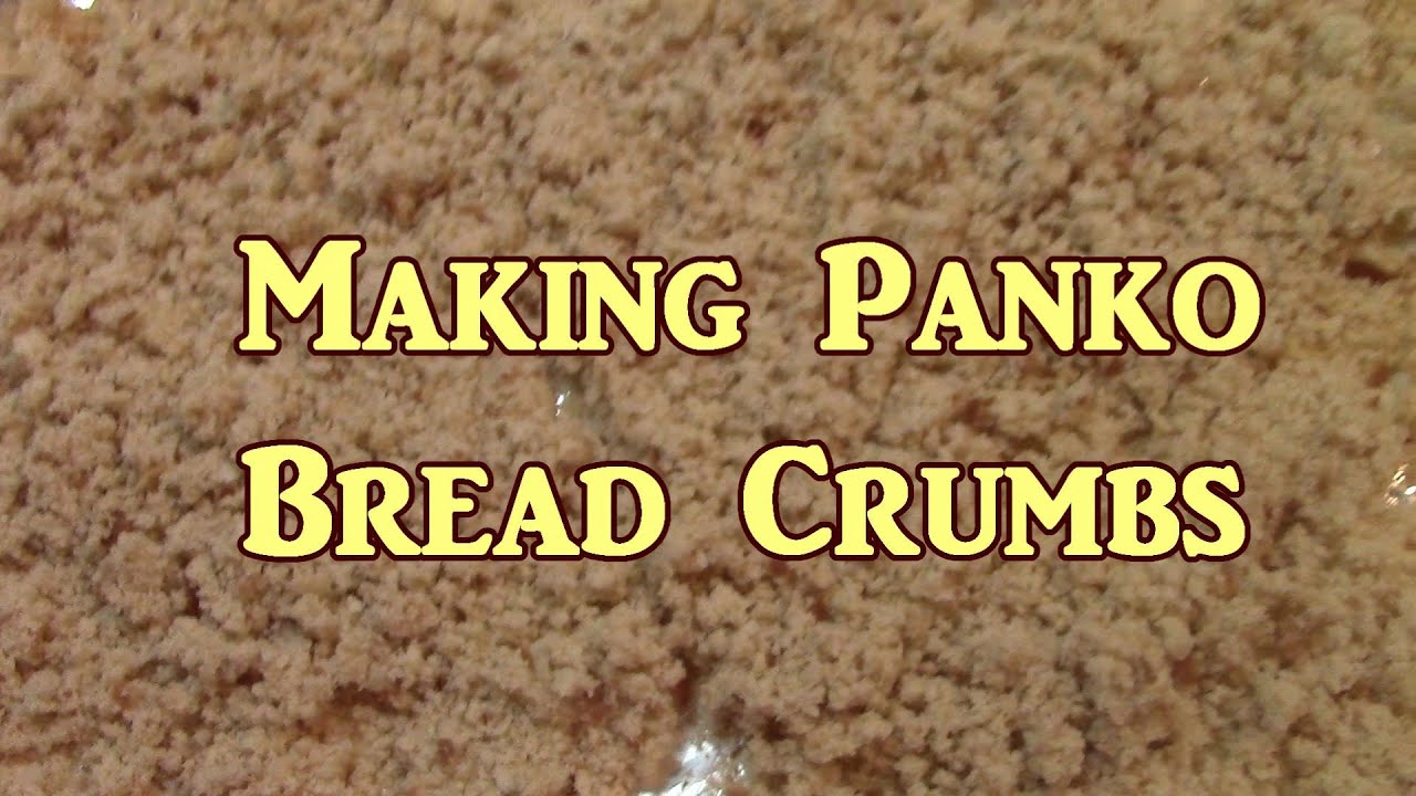 Making Panko Bread Crumbs
