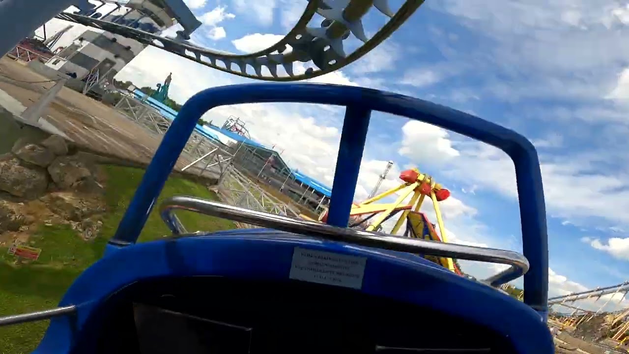 Zoom on ride at Flamingo Land