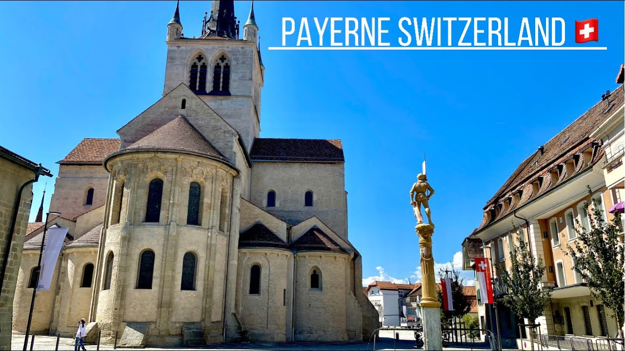 Payerne Switzerland 🇨🇭| medieval Church in the small Town of Switzerland ⛪️