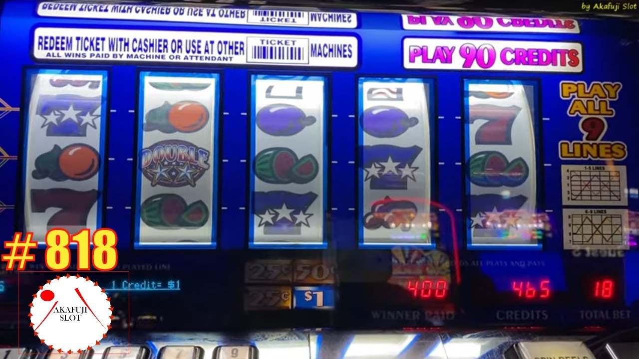 Triple Double Stars Slot 9 Lines Bet $18 赤富士スロット