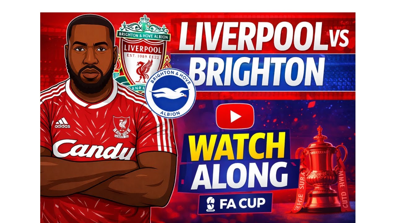 liverpool vs brighton watch along #liverpoolfc #facup #football #live