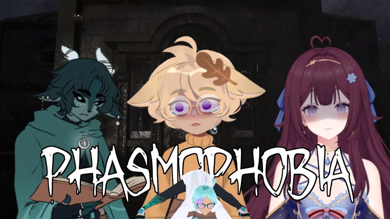 Ghost Hunting with @Kanamonbun,  @kaysoV, and @Petrichor_SP2 | Phasmophobia | !leaf !points |