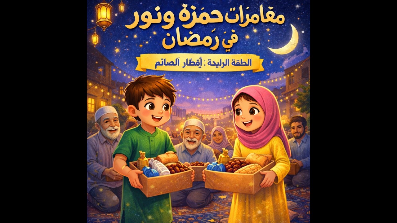 مغامرة افطار الصائم I مغامرة الصغار حمزه ونور فى رمضان